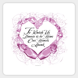 Hear Our Ballet Hearts - dance and ballet lover Sticker